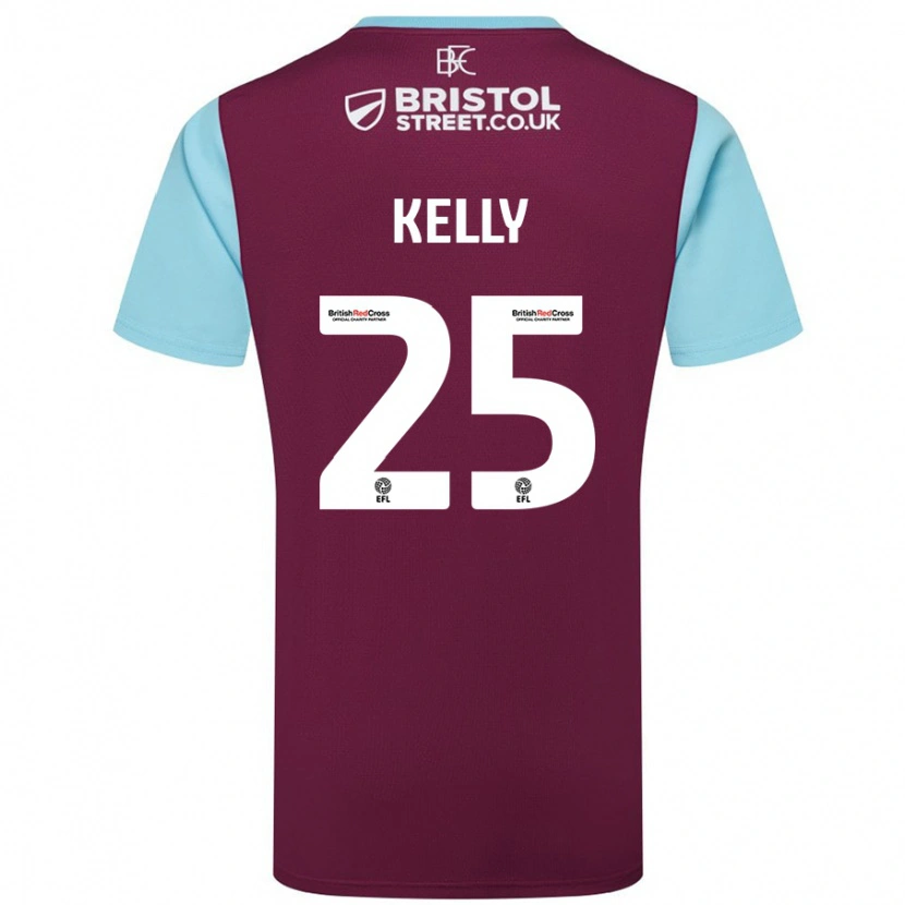 Danxen Mujer Camiseta Aimee Kelly #25 Borgoña Azul Cielo 1ª Equipación 2024/25 La Camisa México