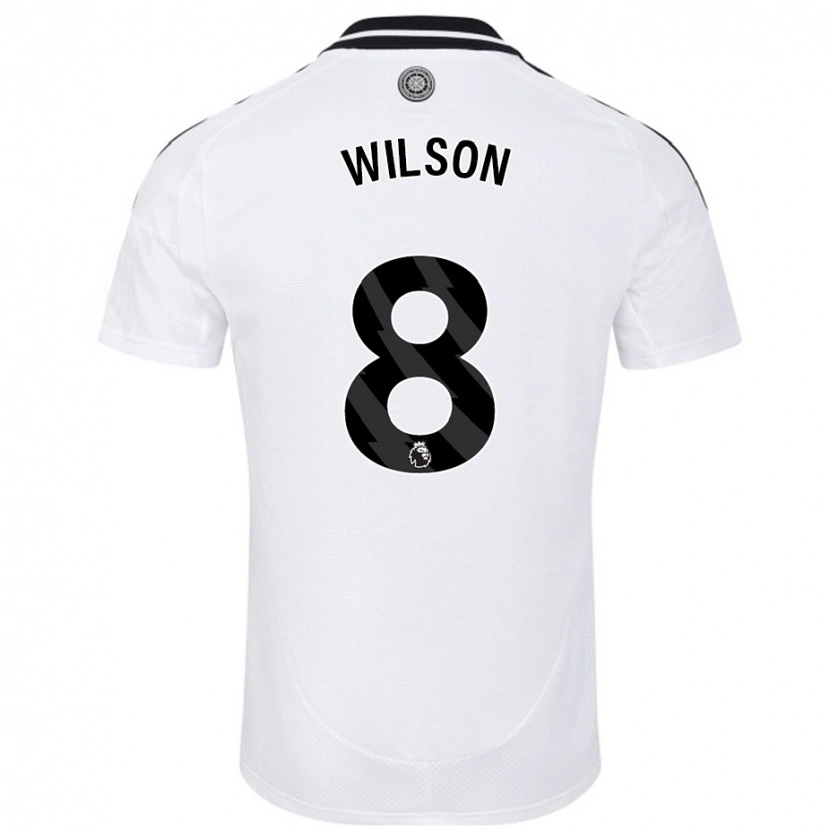 Danxen Mujer Camiseta Harry Wilson #8 Blanco 1ª Equipación 2024/25 La Camisa México