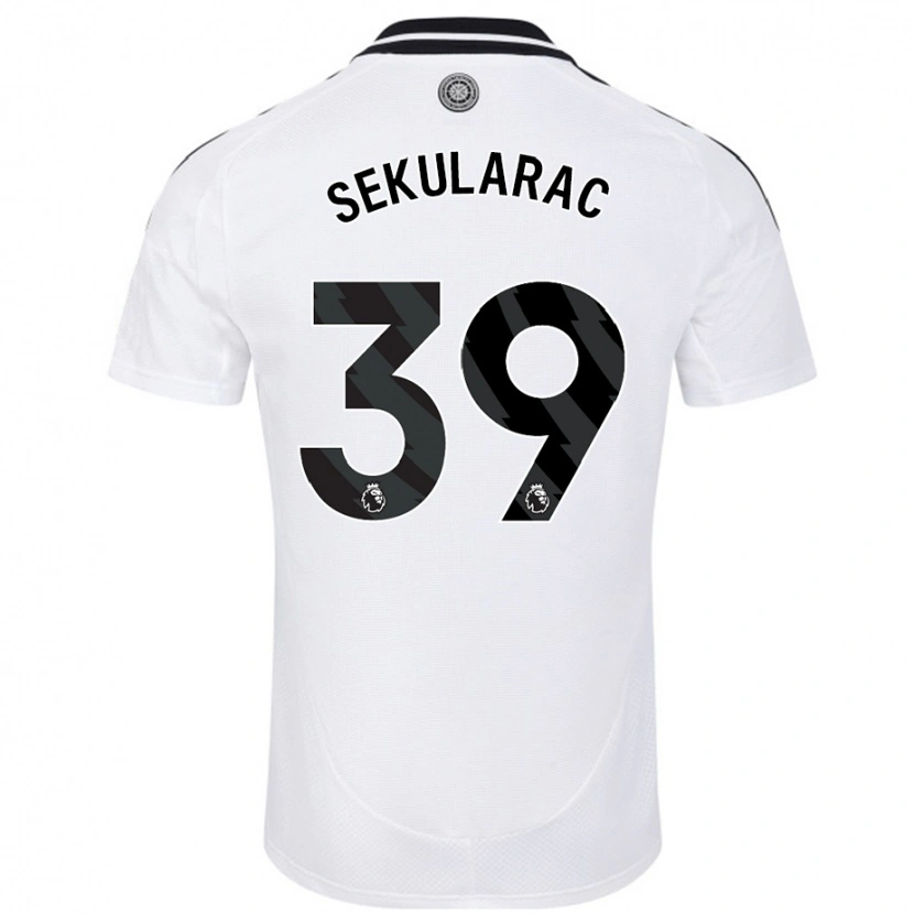 Danxen Mujer Camiseta Kristian Sekularac #39 Blanco 1ª Equipación 2024/25 La Camisa México