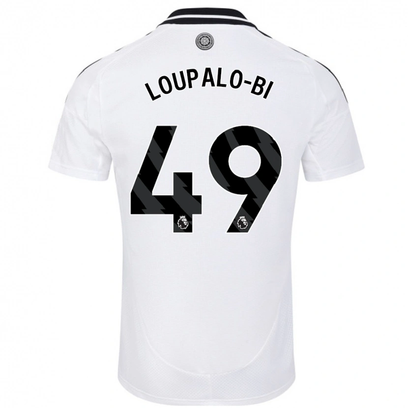 Danxen Mujer Camiseta Aaron Loupalo-Bi #49 Blanco 1ª Equipación 2024/25 La Camisa México