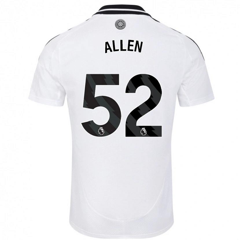 Danxen Mujer Camiseta Michael Allen #52 Blanco 1ª Equipación 2024/25 La Camisa México