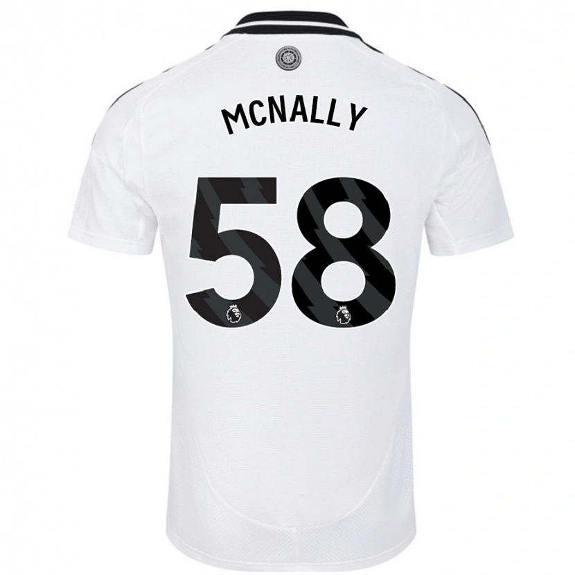Danxen Mujer Camiseta Alfie Mcnally #58 Blanco 1ª Equipación 2024/25 La Camisa México