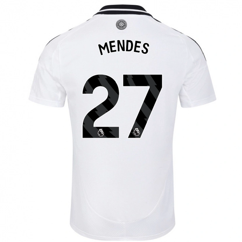 Danxen Mujer Camiseta Megalie Mendes #27 Blanco 1ª Equipación 2024/25 La Camisa México