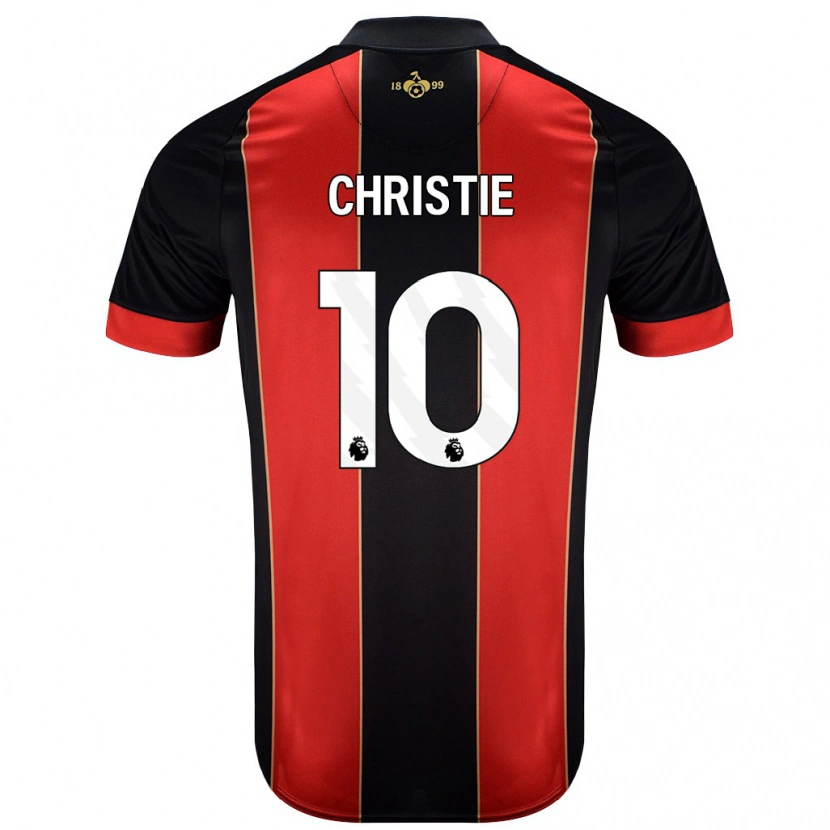 Danxen Mujer Camiseta Ryan Christie #10 Rojo Negro 1ª Equipación 2024/25 La Camisa México