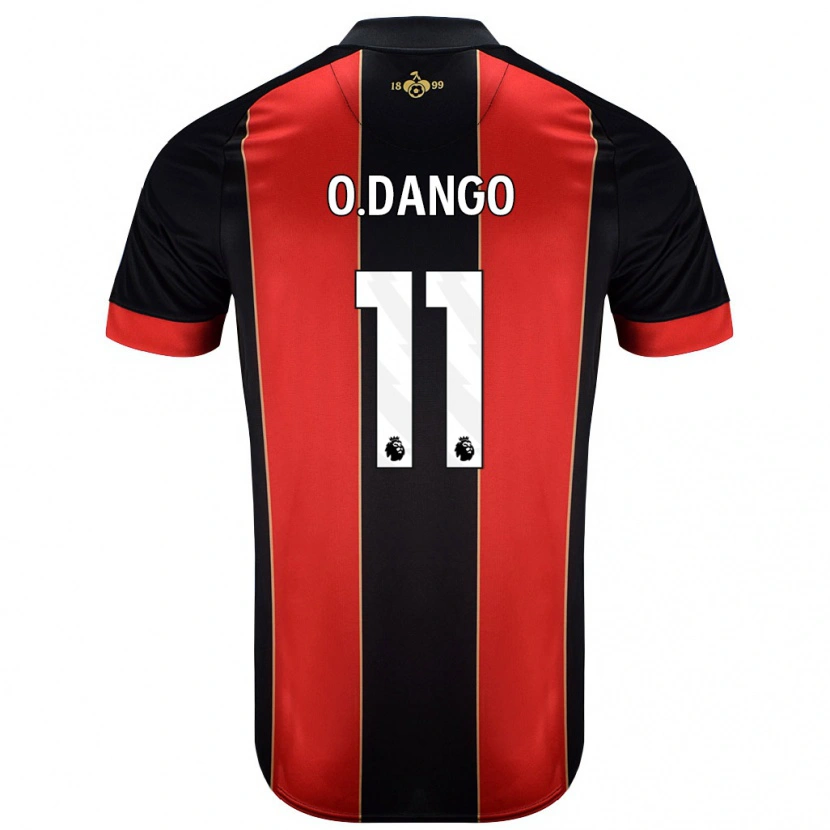 Danxen Mujer Camiseta Dango Ouattara #11 Rojo Negro 1ª Equipación 2024/25 La Camisa México