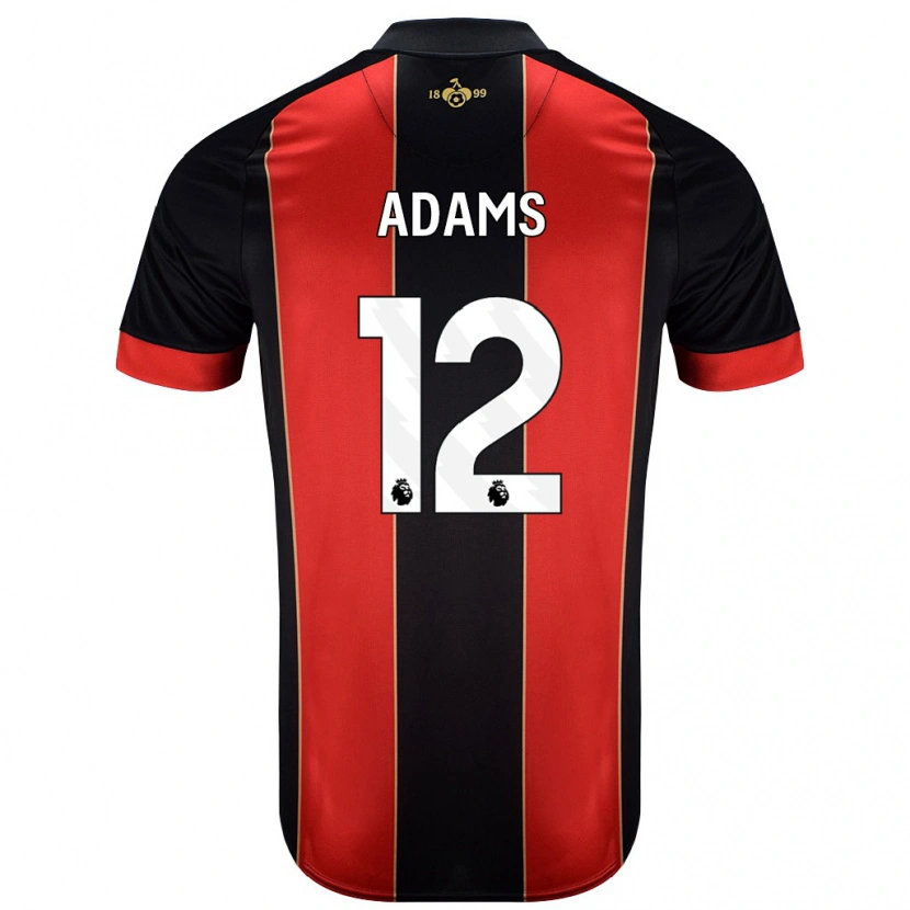 Danxen Mujer Camiseta Tyler Adams #12 Rojo Negro 1ª Equipación 2024/25 La Camisa México
