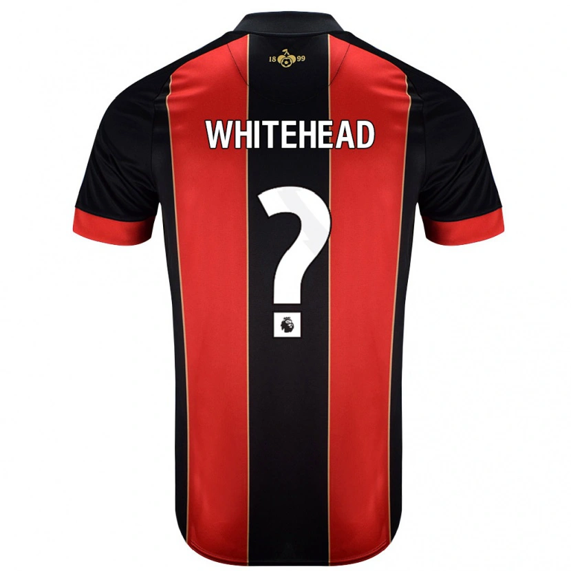 Danxen Mujer Camiseta Tommy Whitehead #0 Rojo Negro 1ª Equipación 2024/25 La Camisa México