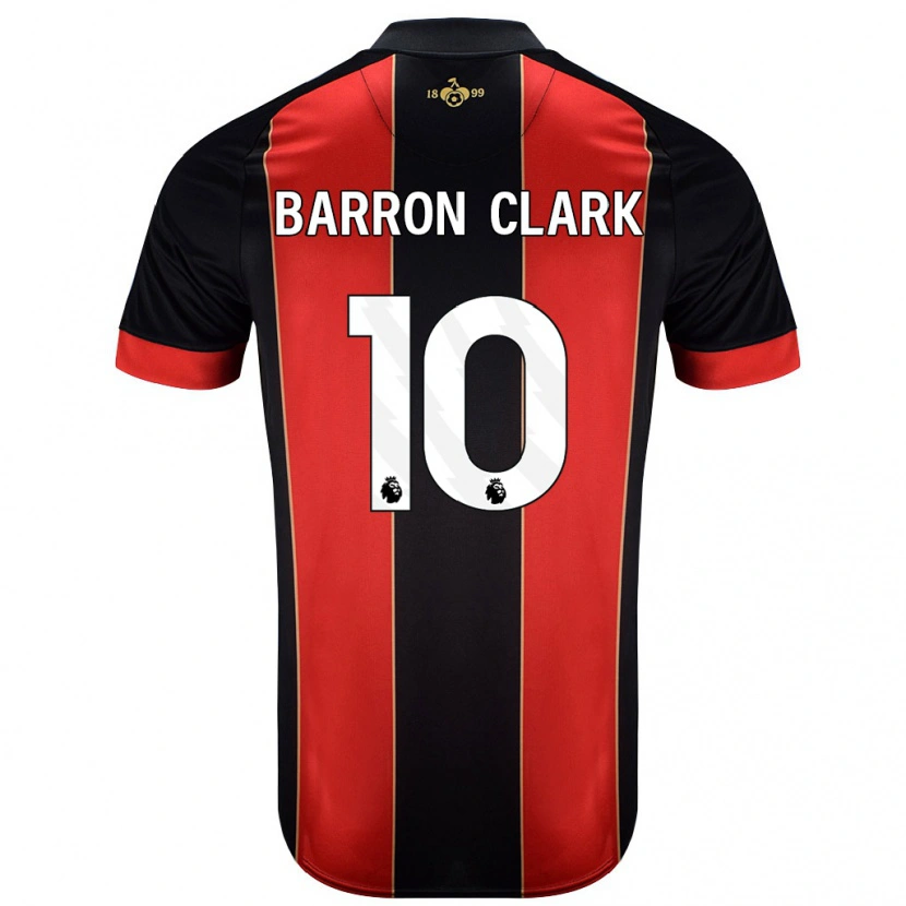Danxen Mujer Camiseta Molly Barron-Clark #10 Rojo Negro 1ª Equipación 2024/25 La Camisa México