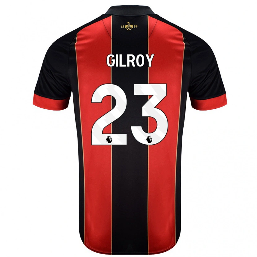 Danxen Mujer Camiseta Chloe Gilroy #23 Rojo Negro 1ª Equipación 2024/25 La Camisa México