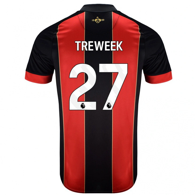 Danxen Mujer Camiseta Amber Treweek #27 Rojo Negro 1ª Equipación 2024/25 La Camisa México