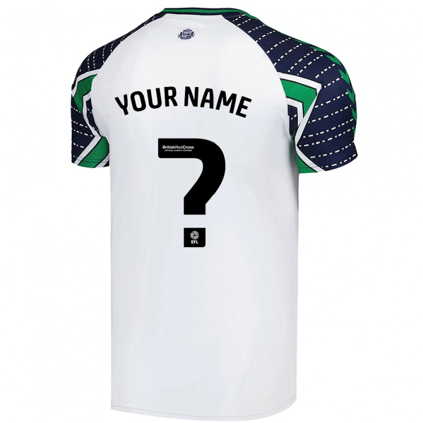 Danxen Mujer Camiseta Su Nombre #0 Blanco 2ª Equipación 2024/25 La Camisa México