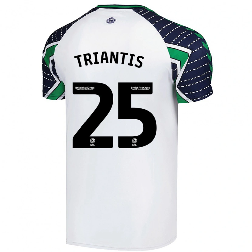 Danxen Mujer Camiseta Nectarios Triantis #25 Blanco 2ª Equipación 2024/25 La Camisa México