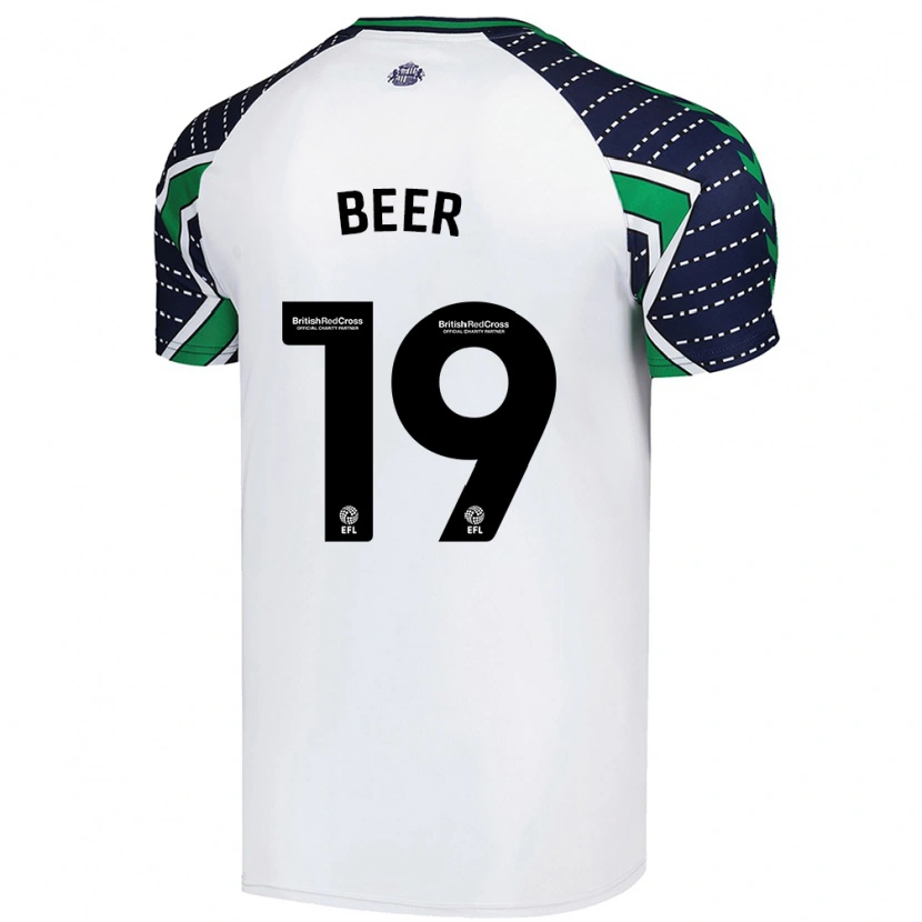 Danxen Mujer Camiseta Megan Beer #19 Blanco 2ª Equipación 2024/25 La Camisa México