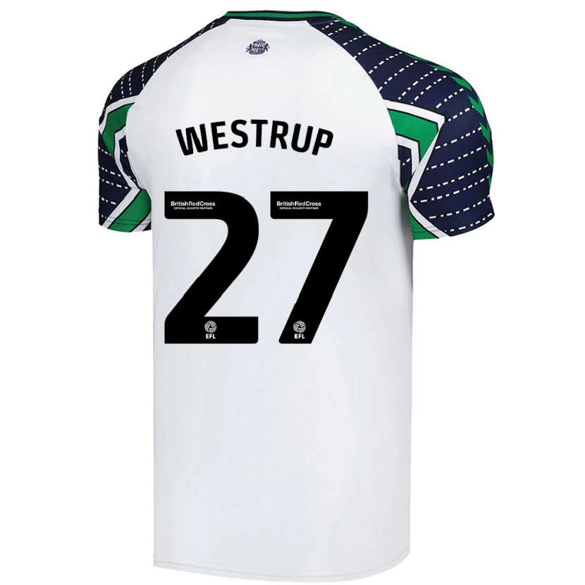Danxen Mujer Camiseta Brianna Westrup #27 Blanco 2ª Equipación 2024/25 La Camisa México