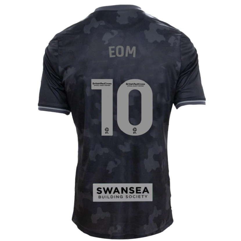 Danxen Mujer Camiseta Ji-Sung Eom #10 Negro 2ª Equipación 2024/25 La Camisa México