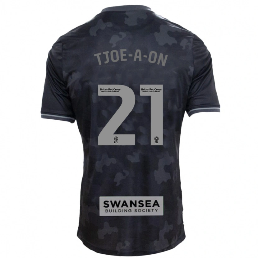 Danxen Mujer Camiseta Nathan Tjoe-A-On #21 Negro 2ª Equipación 2024/25 La Camisa México
