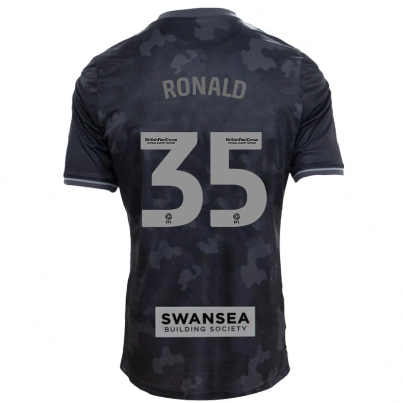 Danxen Mujer Camiseta Ronald #35 Negro 2ª Equipación 2024/25 La Camisa México