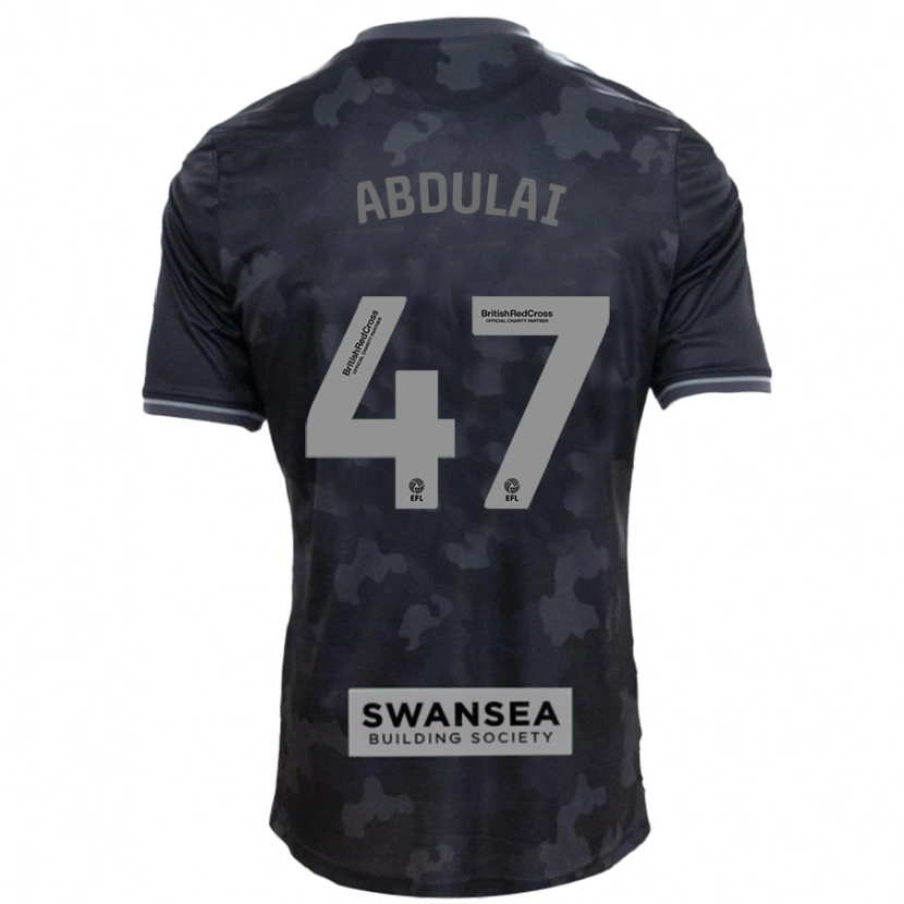 Danxen Mujer Camiseta Azeem Abdulai #47 Negro 2ª Equipación 2024/25 La Camisa México