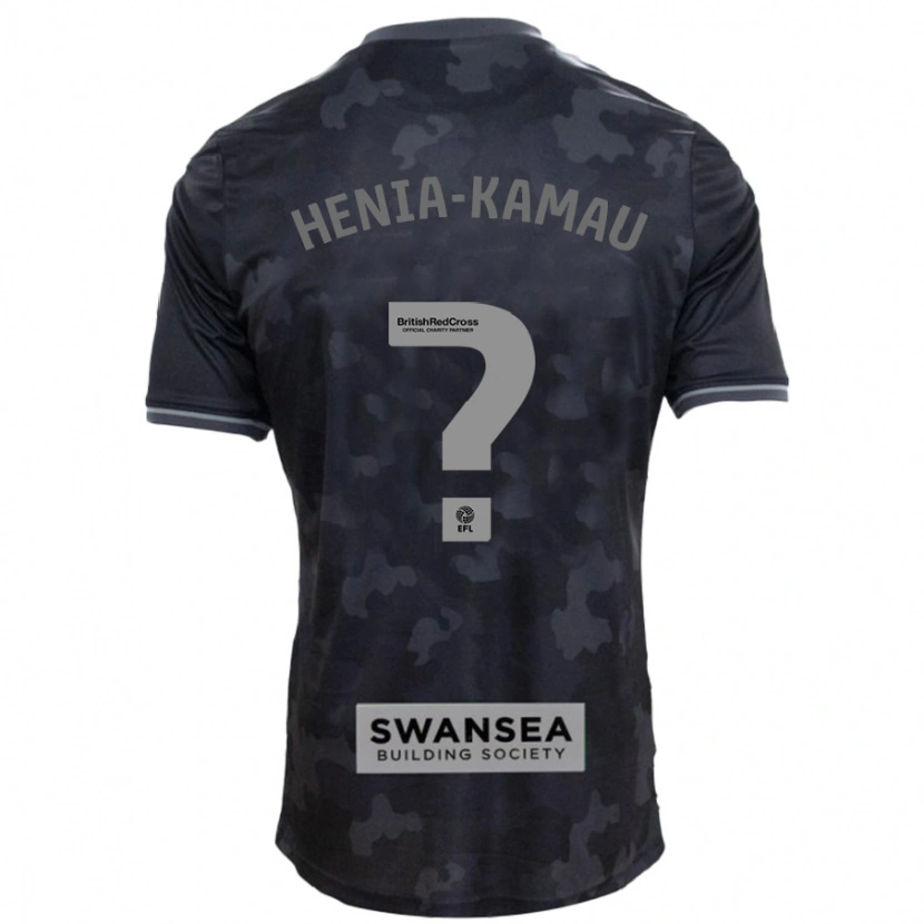 Danxen Mujer Camiseta Sammy Henia-Kamau #0 Negro 2ª Equipación 2024/25 La Camisa México