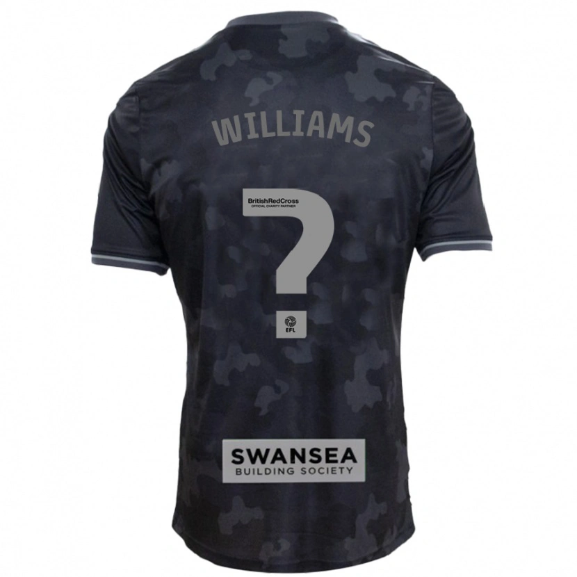 Danxen Mujer Camiseta Osian Williams #0 Negro 2ª Equipación 2024/25 La Camisa México