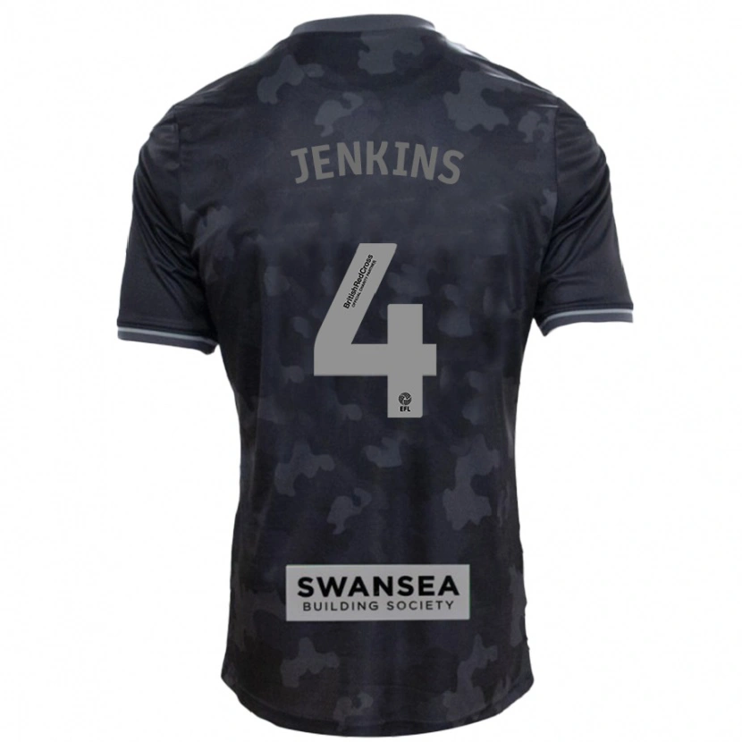 Danxen Mujer Camiseta Shaunna Jenkins #4 Negro 2ª Equipación 2024/25 La Camisa México