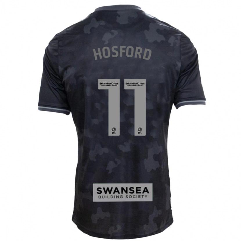 Danxen Mujer Camiseta Katy Hosford #11 Negro 2ª Equipación 2024/25 La Camisa México