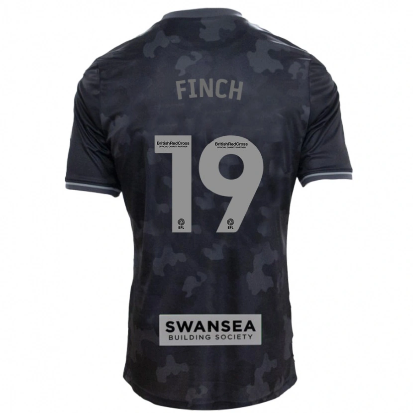 Danxen Mujer Camiseta Lucy Finch #19 Negro 2ª Equipación 2024/25 La Camisa México