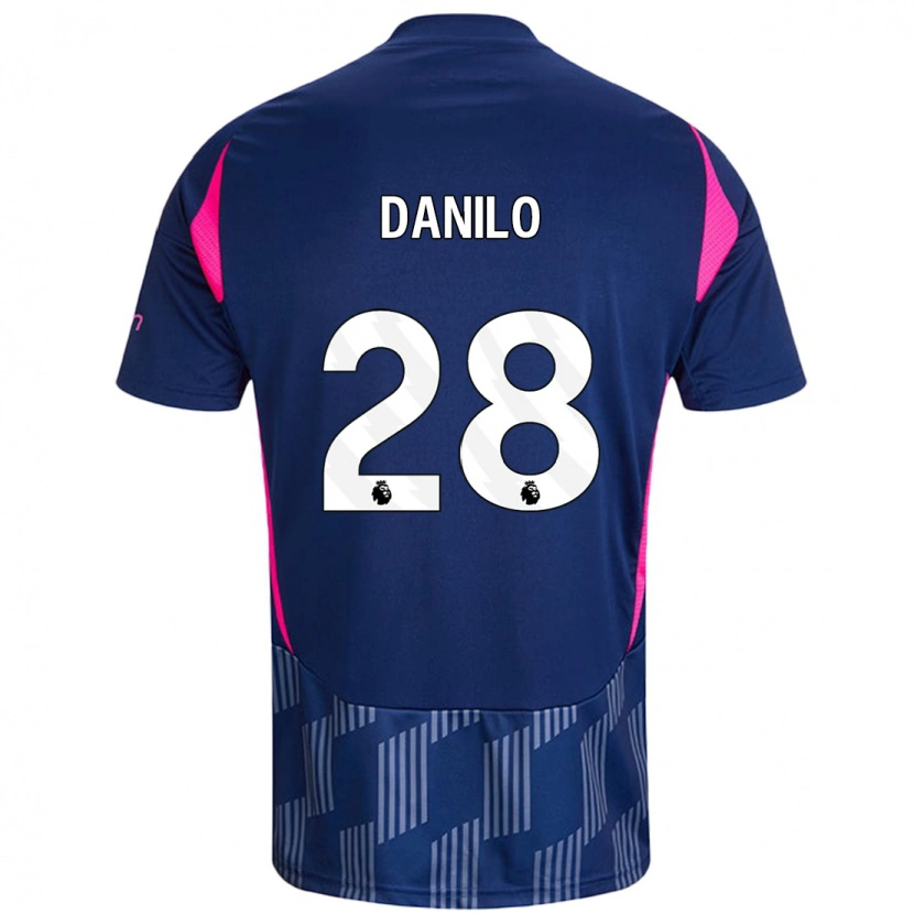 Danxen Mujer Camiseta Danilo #28 Azul Real Rosa 2ª Equipación 2024/25 La Camisa México