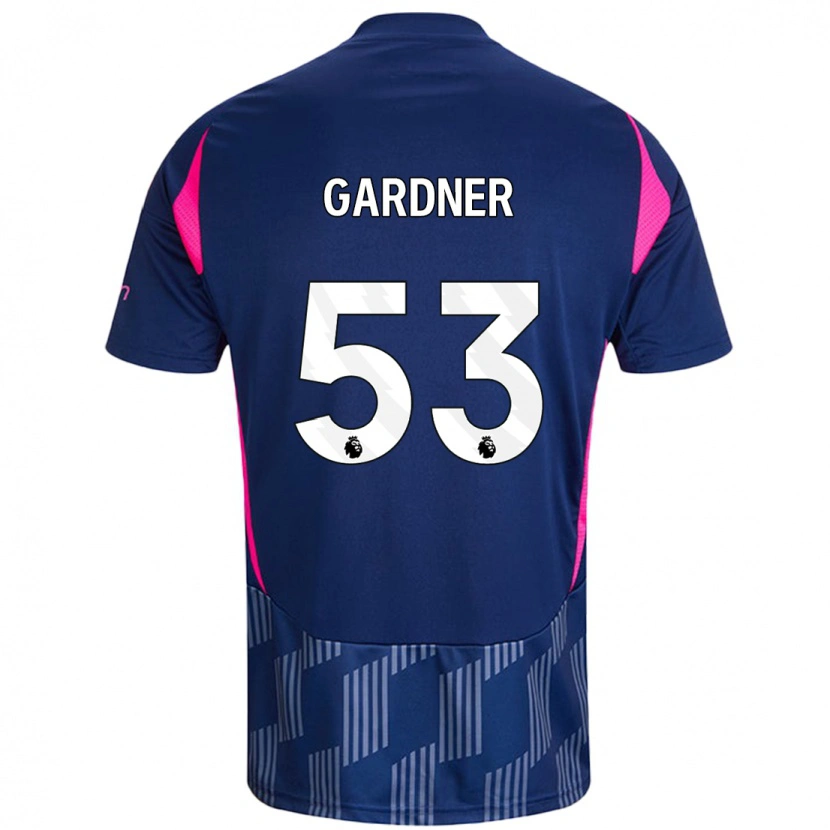 Danxen Mujer Camiseta Joe Gardner #53 Azul Real Rosa 2ª Equipación 2024/25 La Camisa México