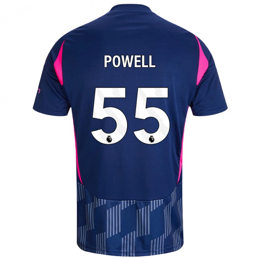 Danxen Mujer Camiseta Josh Powell #55 Azul Real Rosa 2ª Equipación 2024/25 La Camisa México
