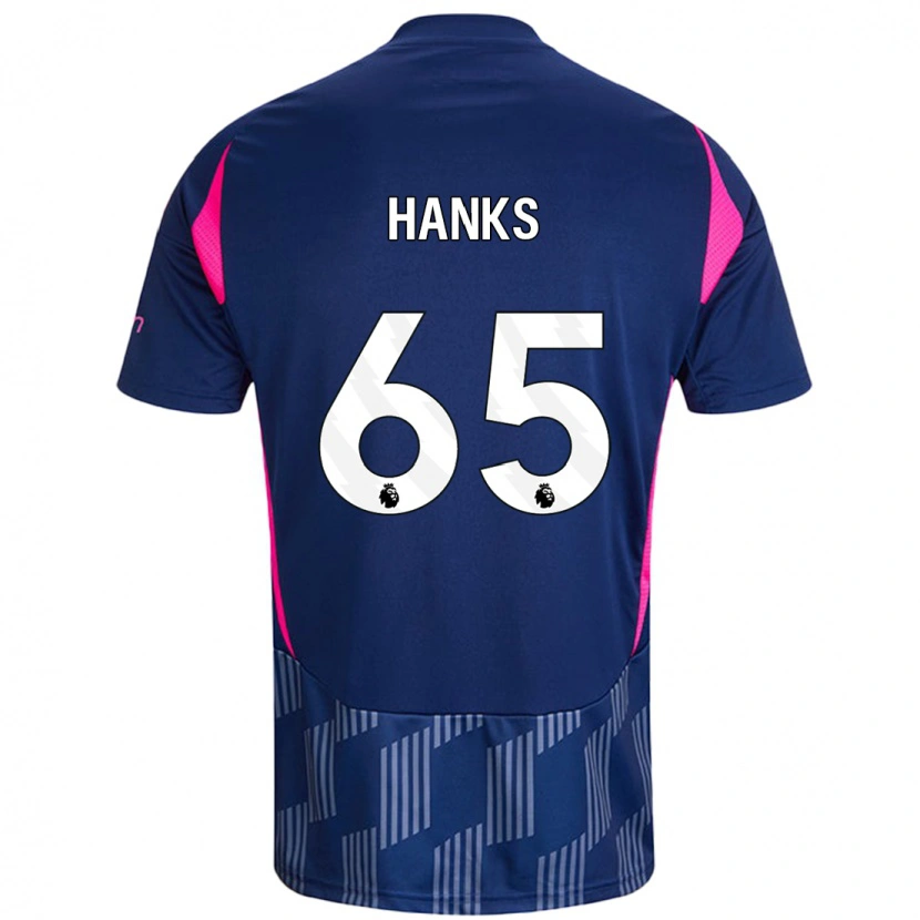 Danxen Mujer Camiseta Justin Hanks #65 Azul Real Rosa 2ª Equipación 2024/25 La Camisa México