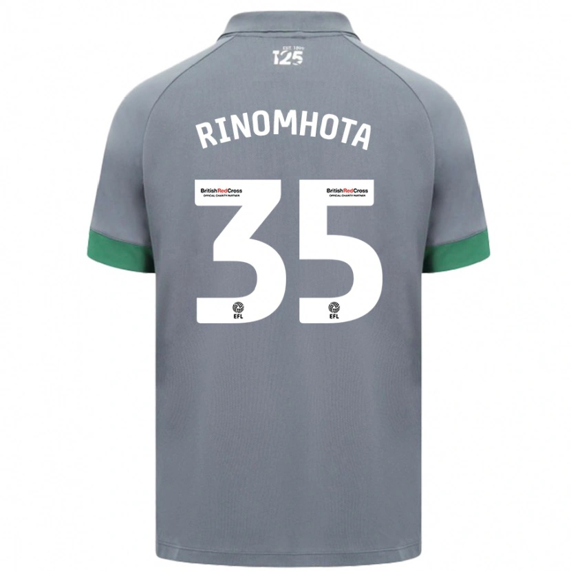 Danxen Mujer Camiseta Andy Rinomhota #35 Gris Oscuro 2ª Equipación 2024/25 La Camisa México