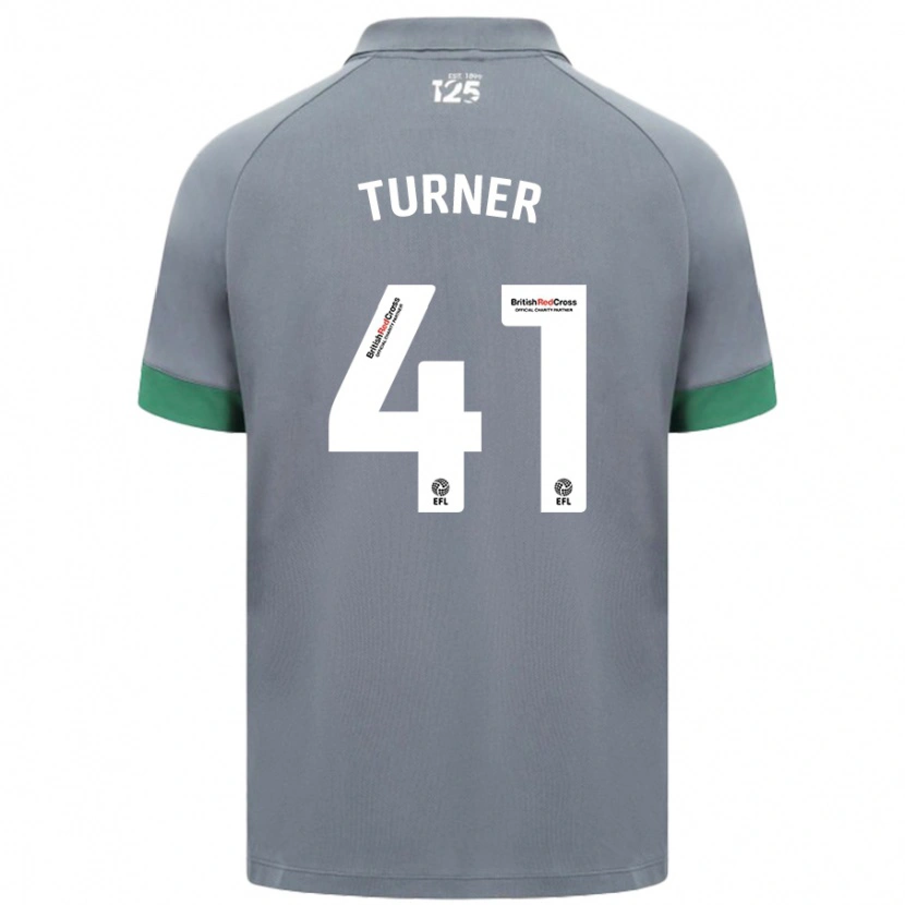 Danxen Mujer Camiseta Matthew Turner #41 Gris Oscuro 2ª Equipación 2024/25 La Camisa México
