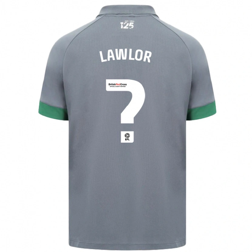 Danxen Mujer Camiseta Dylan Lawlor #0 Gris Oscuro 2ª Equipación 2024/25 La Camisa México