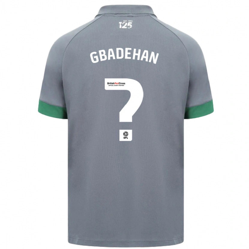 Danxen Mujer Camiseta Adeteye Gbadehan #0 Gris Oscuro 2ª Equipación 2024/25 La Camisa México