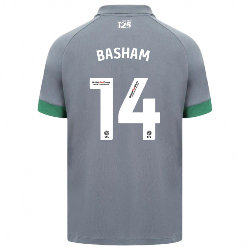 Danxen Mujer Camiseta Olivia Basham #14 Gris Oscuro 2ª Equipación 2024/25 La Camisa México