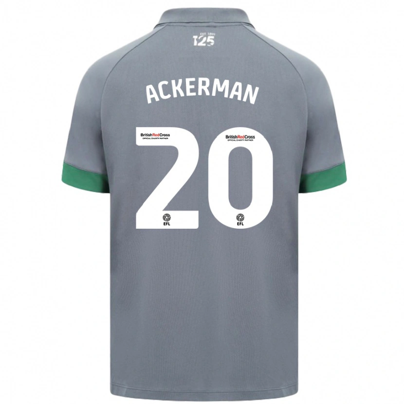 Danxen Mujer Camiseta Mali Ackerman #20 Gris Oscuro 2ª Equipación 2024/25 La Camisa México