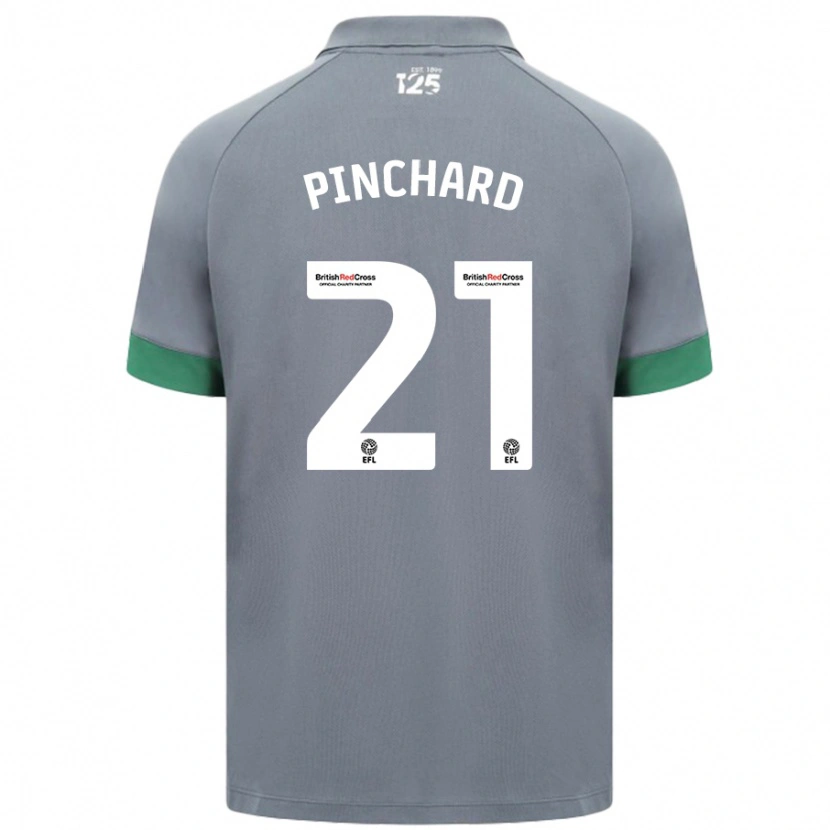 Danxen Mujer Camiseta Cerys Pinchard #21 Gris Oscuro 2ª Equipación 2024/25 La Camisa México
