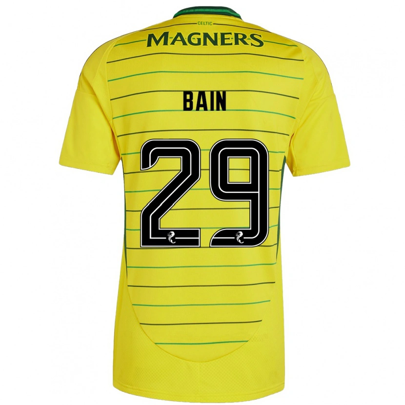Danxen Mujer Camiseta Scott Bain #29 Amarillo 2ª Equipación 2024/25 La Camisa México