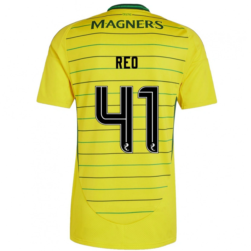 Danxen Mujer Camiseta Reo Hatate #41 Amarillo 2ª Equipación 2024/25 La Camisa México