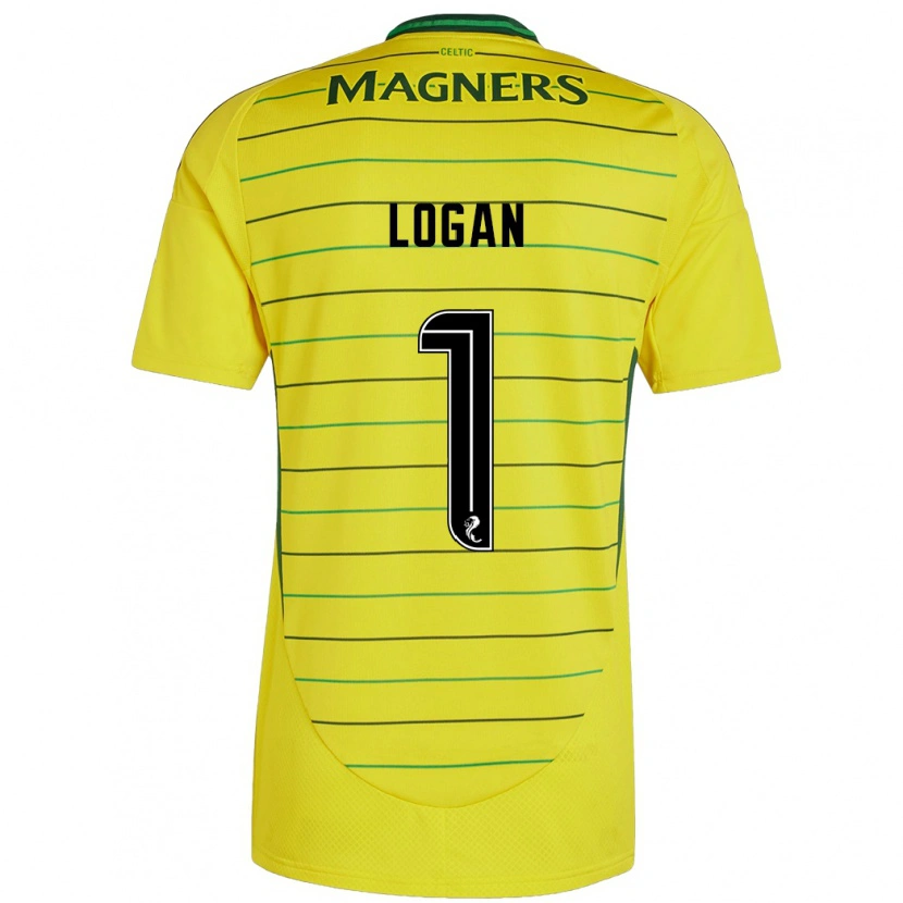 Danxen Mujer Camiseta Chloe Logan #1 Amarillo 2ª Equipación 2024/25 La Camisa México