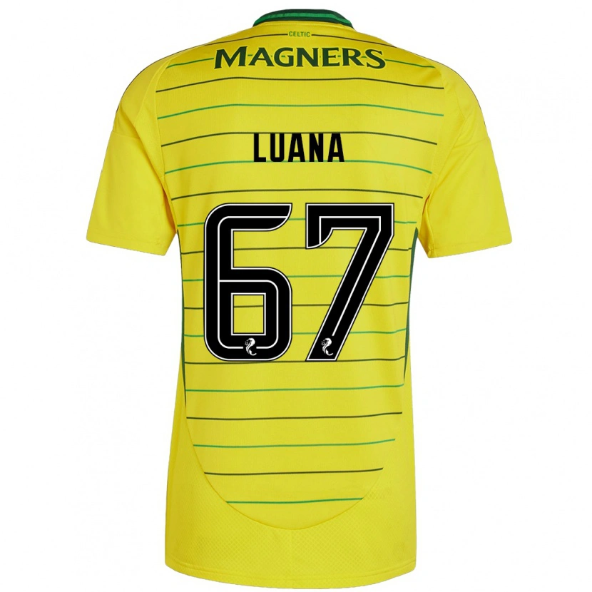 Danxen Mujer Camiseta Luana Muñoz #67 Amarillo 2ª Equipación 2024/25 La Camisa México