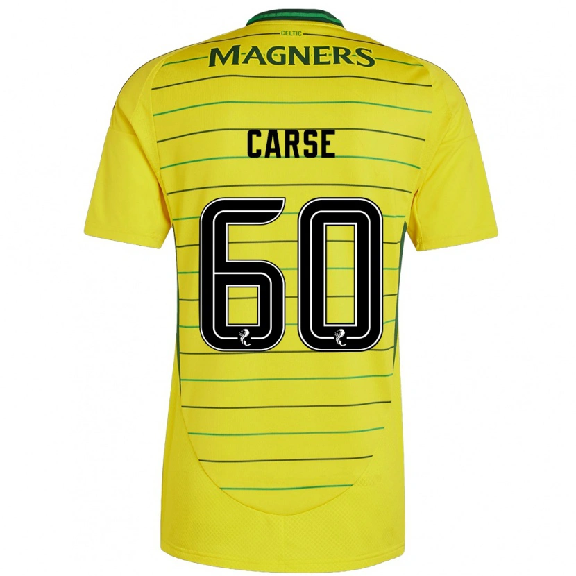 Danxen Mujer Camiseta Mackenzie Carse #60 Amarillo 2ª Equipación 2024/25 La Camisa México