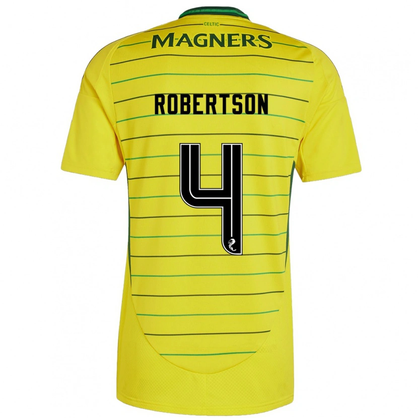 Danxen Mujer Camiseta Lisa Robertson #4 Amarillo 2ª Equipación 2024/25 La Camisa México