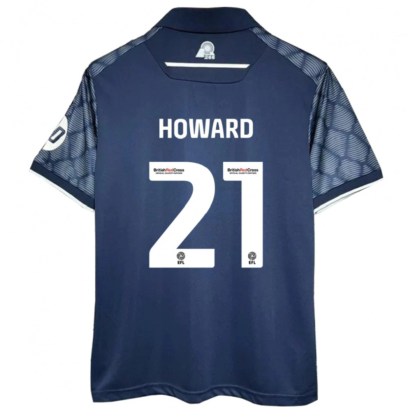 Danxen Mujer Camiseta Mark Howard #21 Negro 2ª Equipación 2024/25 La Camisa México