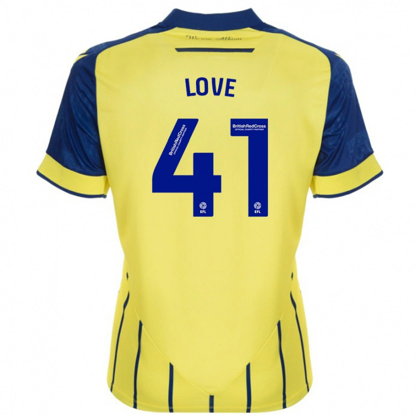 Danxen Mujer Camiseta Layton Love #41 Amarillo Azul 2ª Equipación 2024/25 La Camisa México
