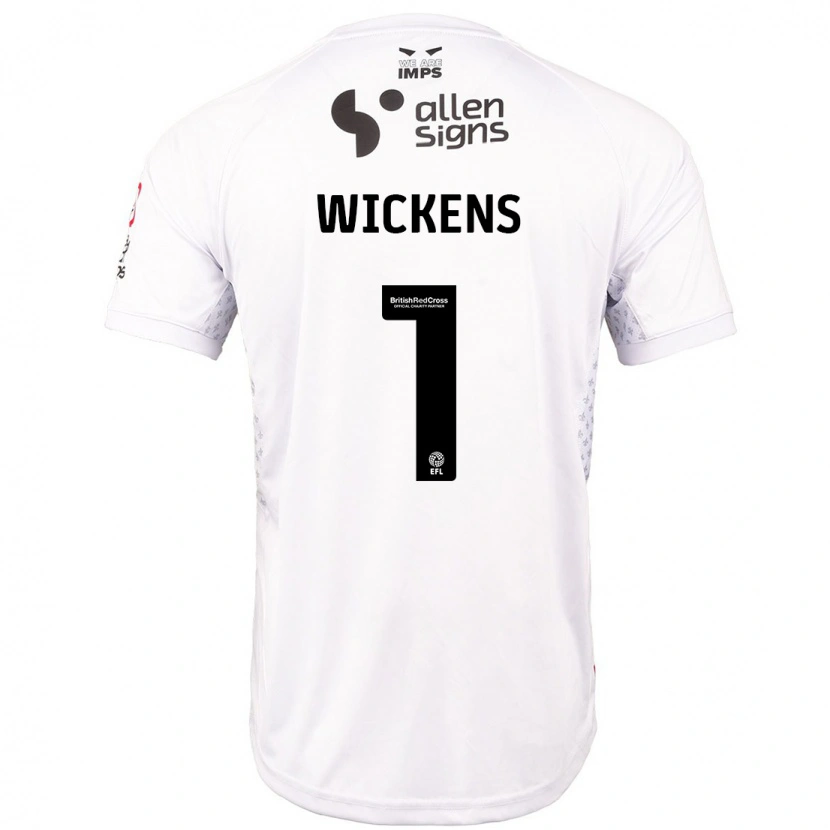 Danxen Mujer Camiseta George Wickens #1 Rojo Blanco 2ª Equipación 2024/25 La Camisa México