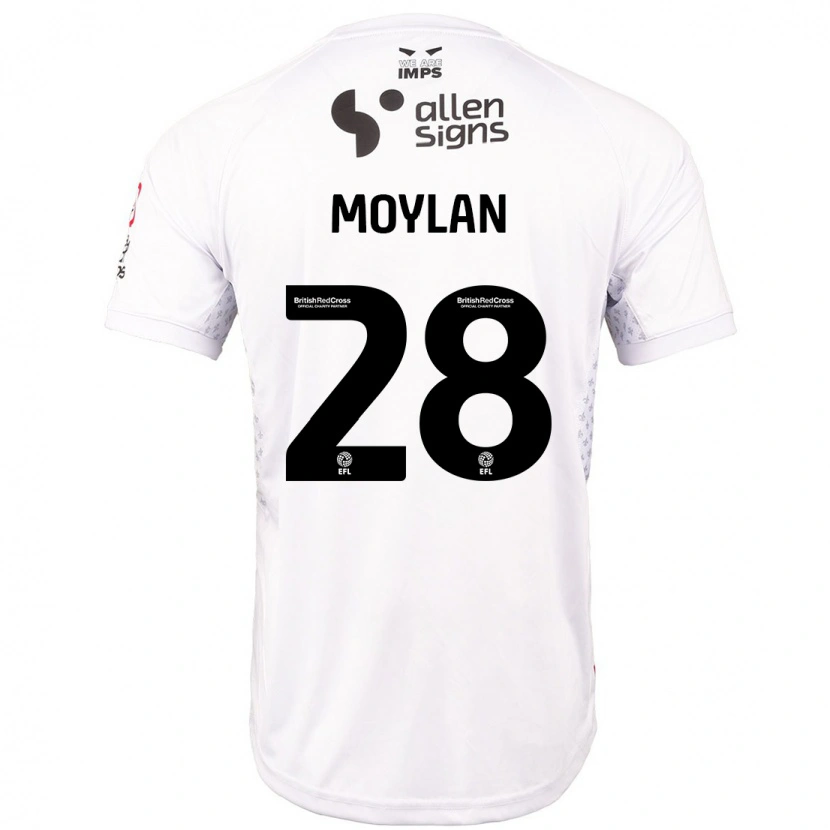 Danxen Mujer Camiseta Jack Moylan #28 Rojo Blanco 2ª Equipación 2024/25 La Camisa México