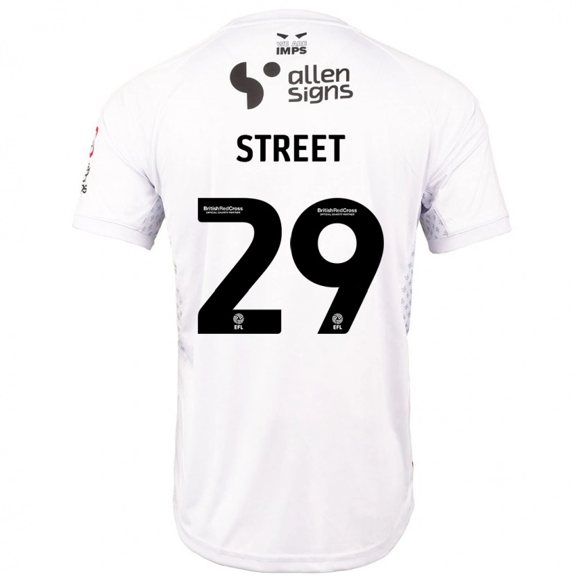 Danxen Mujer Camiseta Robert Street #29 Rojo Blanco 2ª Equipación 2024/25 La Camisa México