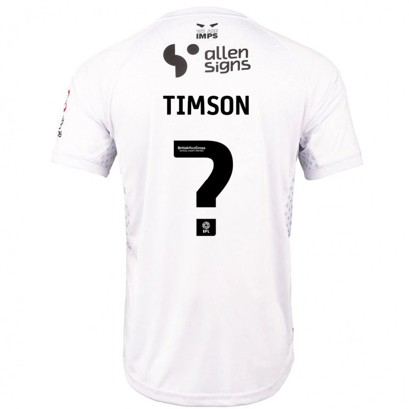 Danxen Mujer Camiseta Lana Timson #0 Rojo Blanco 2ª Equipación 2024/25 La Camisa México